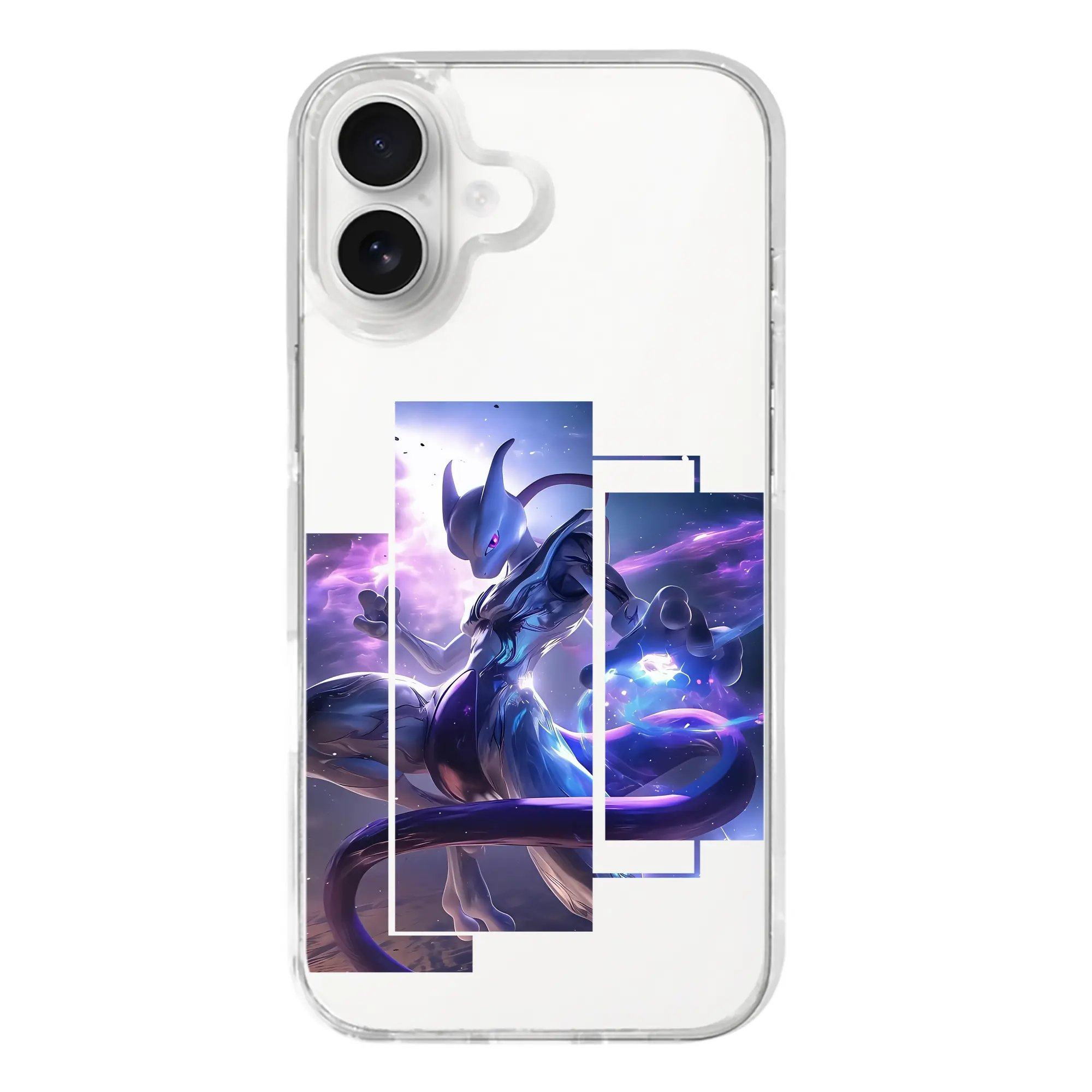 ポケモン グッズ,ミュウツー - iPhone 17シリーズ 透明スマホケース – 薄型・耐衝撃・精密フィット保護カバー